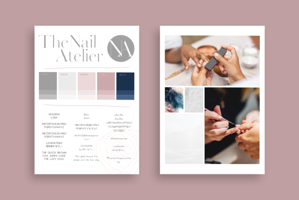 The Nail Atelier & More Branding