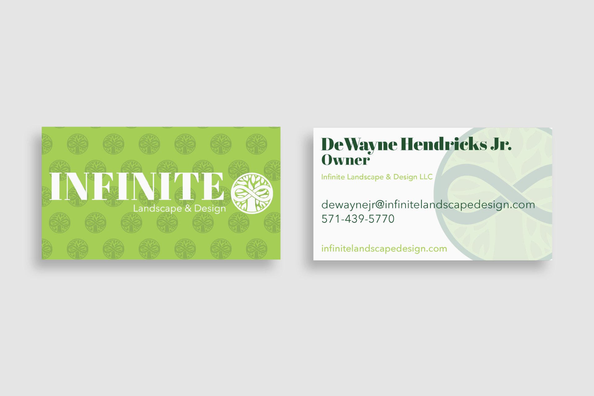 Infinite Landscape & Design Business Cards
